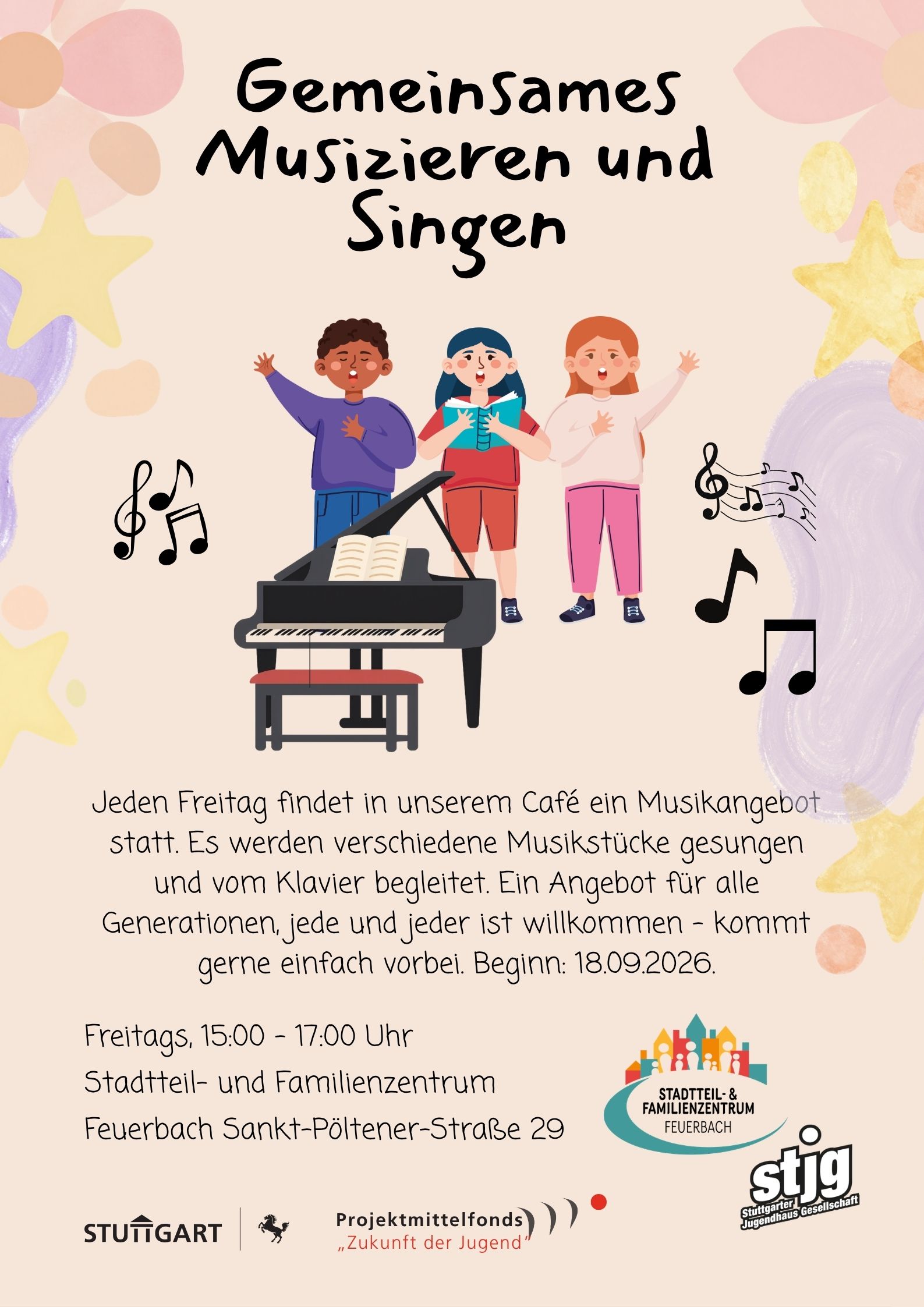 Der Flyer für die jeweilige Veranstaltung