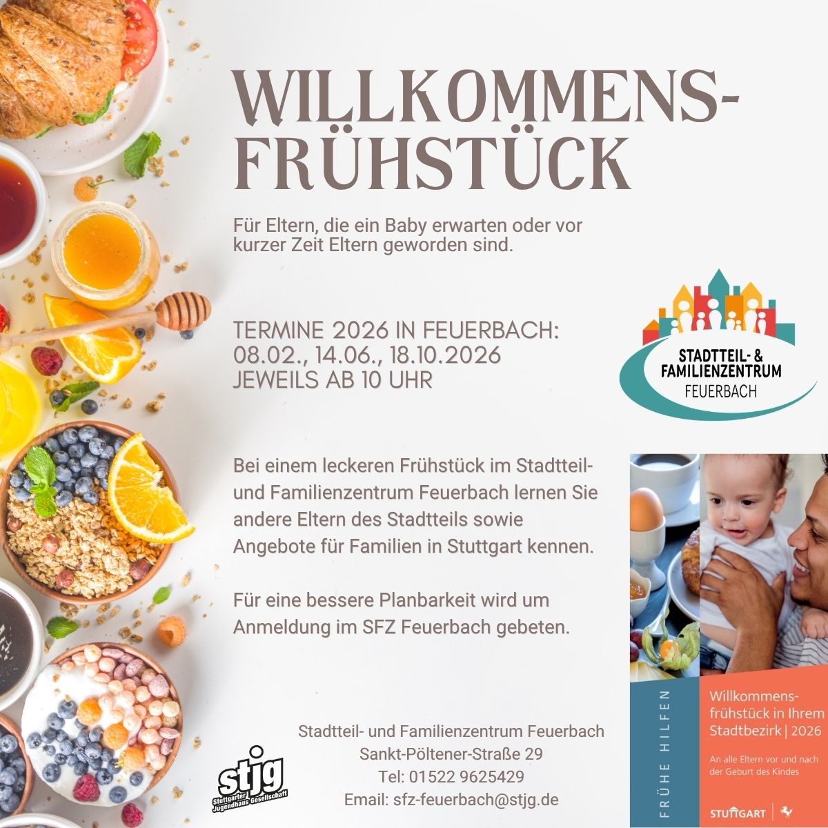 Der Flyer für die jeweilige Veranstaltung