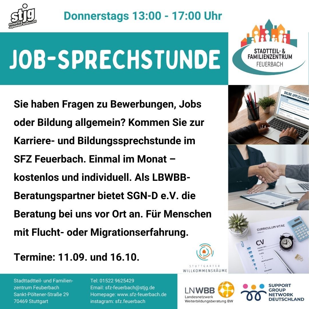Der Flyer für die jeweilige Veranstaltung